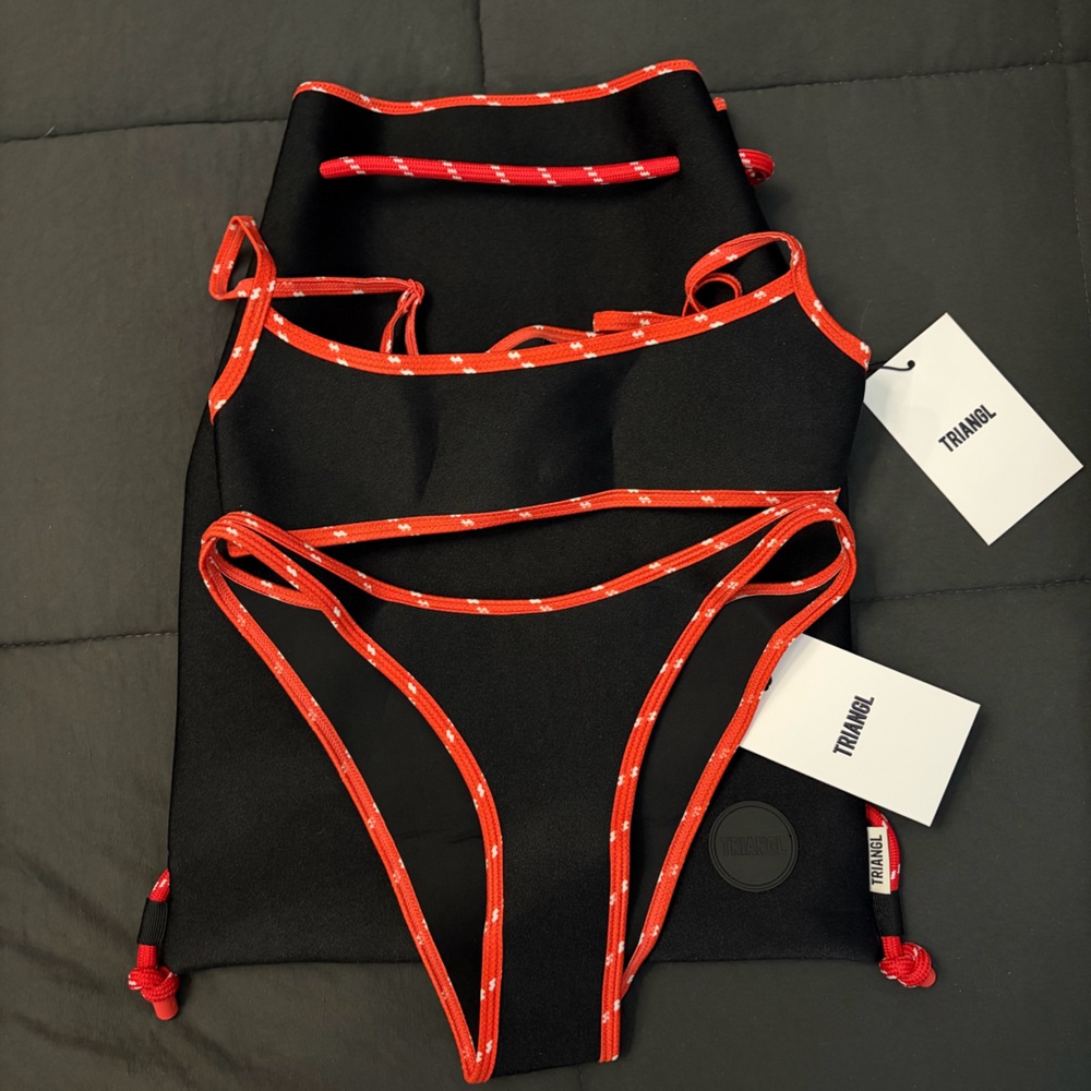 Triangl Bikini Set - Mima Bossa Neoprene Crop Bikini Set